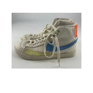 Nike Blazer Mid 77" Next Hemp Sneakers Womens Size 10 Woven White Orange Blue